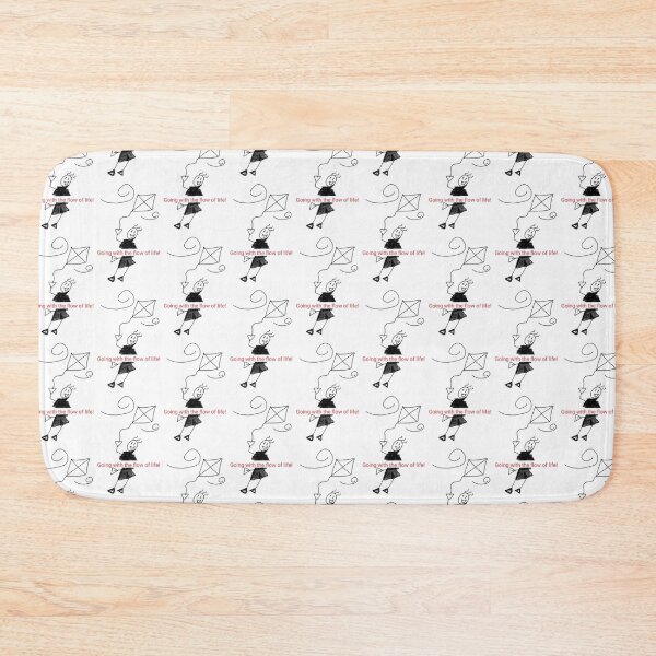 Item preview, Retro minimalist childhood nostalgic black and white smiley stickman going with flow funny meme designed and sold by Shukasya-Arts.
