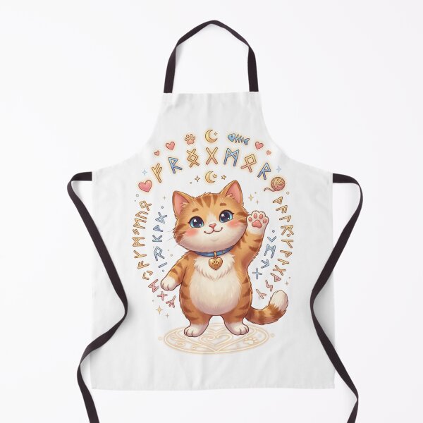 Item preview, Cute Lucky Cat with Love and Prosperity Runes designed and sold by Spiritualwall.