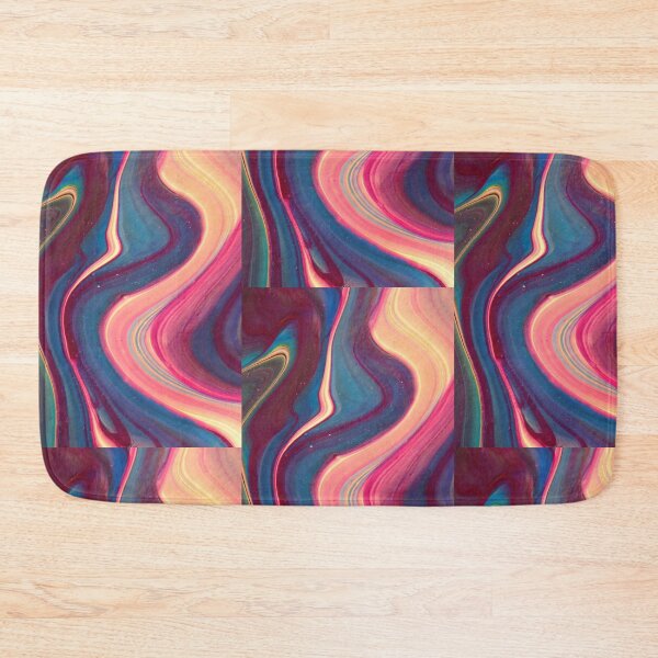 Item preview, Cosmic Neon Pink and Teal Fluid Waves designed and sold by samahl_l.