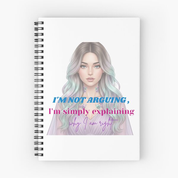 Item preview, I’m Not Arguing I’m Explaining Why I’m Right Funny Sarcastic Quote Pastel Girl Design | Sassy Humor T-Shirt & Sticker PNG designed and sold by TheDigitalArtisianHub.