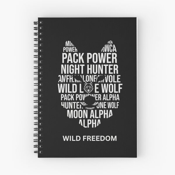 Item preview, Wolf Silhouette Word Cloud Typography Design designed and sold by GiggleInkTees.