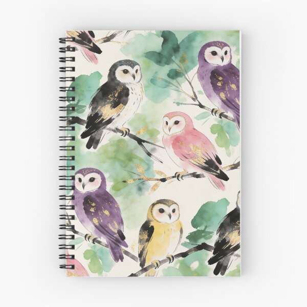 Item preview, Magical Gold Foil Barn Owl Pattern designed and sold by wissal.studio.
