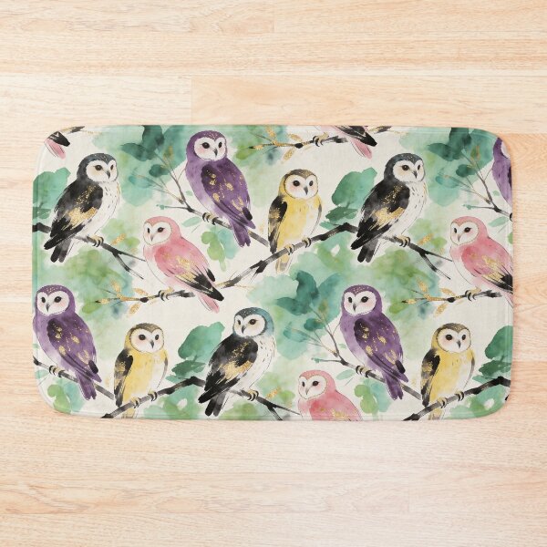 Item preview, Magical Gold Foil Barn Owl Pattern designed and sold by wissal.studio.