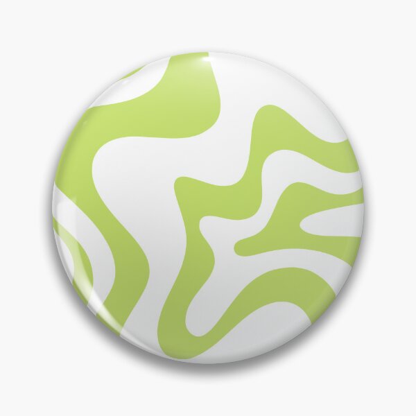 Item preview, Groovy Retro Liquid Swirl Abstract Pattern Pistachio Chartreuse and White designed and sold by kierkegaard.