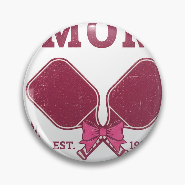Item preview, Pink Pickleball Mom Social Club 1982 with Paddles and Bow designed and sold by InkRebelprint.