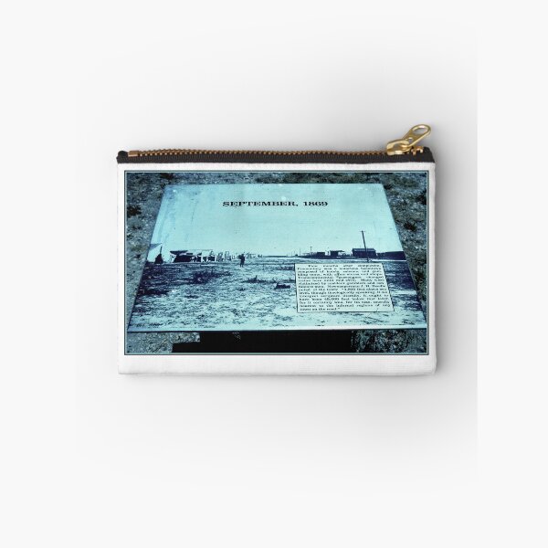 Item preview, Promontory, Utah, May 24, 1996, Weathered Tourist Information Sign, Golden Spike National Park designed and sold by AMacGPhilly.