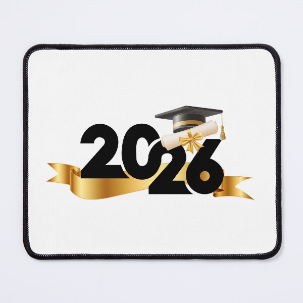Item preview, Copy of Graduate 2026 (Offset) with Black Graduation Hat, Diploma & Gold Ribbon designed and sold by JeweledDesigns.