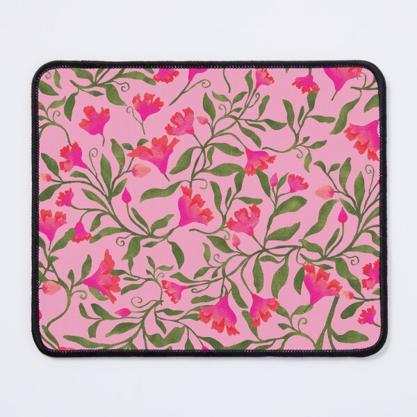 Item preview, Tossed pattern with pink flowers designed and sold by studiodrchicken.