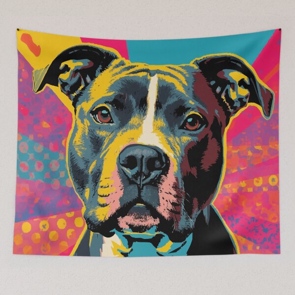 Item preview, Pop Art Pit Bull designed and sold by AbstractAnom.