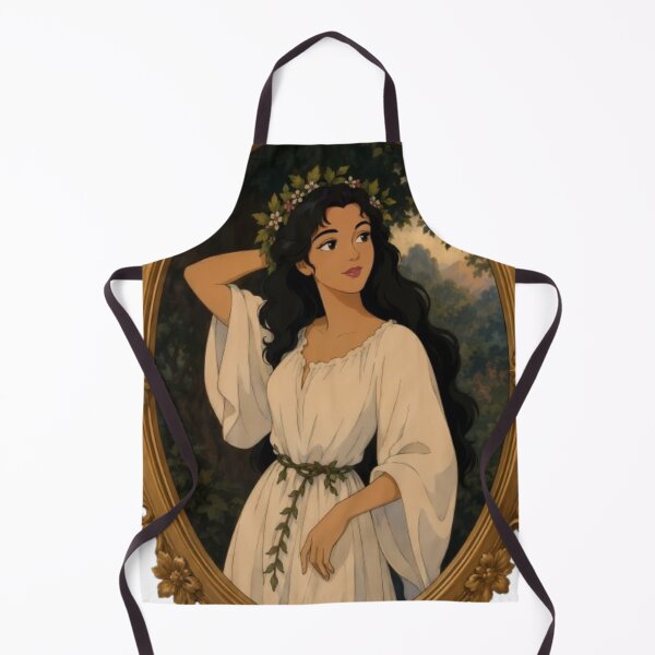 Item preview, Enchanted Forest Maiden – Vintage Fantasy Portrait Art designed and sold by Hollow Moon Studios..