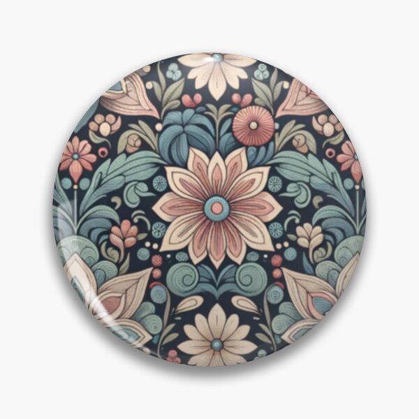 Artikelvorschau, Vintage Floral Folk Pattern | Scandinavian Botanical Design | Cottagecore Flower Artwork | Retro Floral Ornament | Elegant Seamless Pattern entworfen und verkauft von Fernhaven.