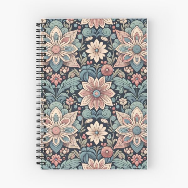 Artikelvorschau, Vintage Floral Folk Pattern | Scandinavian Botanical Design | Cottagecore Flower Artwork | Retro Floral Ornament | Elegant Seamless Pattern entworfen und verkauft von Fernhaven.