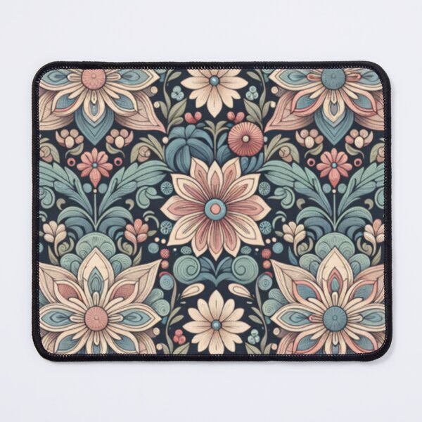 Artikelvorschau, Vintage Floral Folk Pattern | Scandinavian Botanical Design | Cottagecore Flower Artwork | Retro Floral Ornament | Elegant Seamless Pattern entworfen und verkauft von Fernhaven.