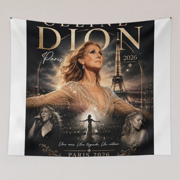 Item preview, Celine Dion Paris 2026 – Luxury Micro Mosaic designed and sold by JcAbstractArt.