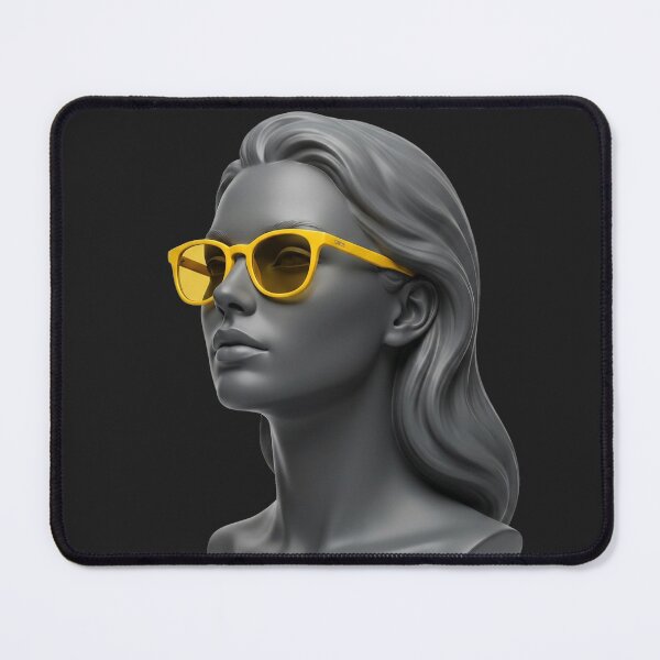 Item preview, Modern Yellow Sunglasses Woman Bust Sculpture designed and sold by WormJ.