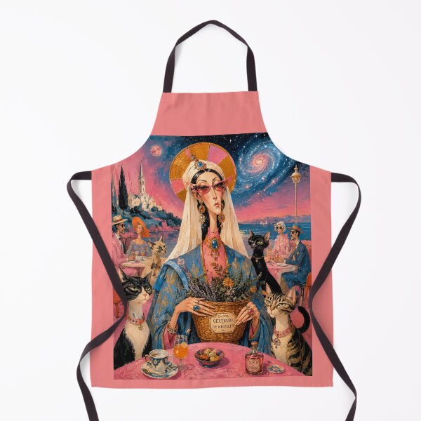 Item preview, Saint Gertrude of Nivelles - Mystic Cat Surrealist Art. designed and sold by Natalia-Vlad.
