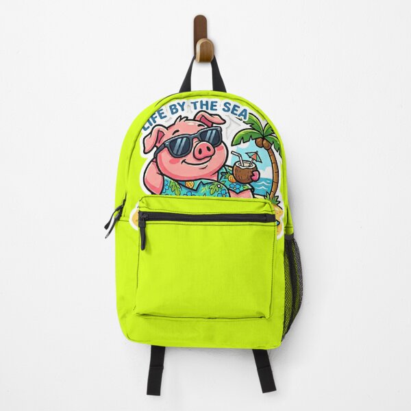 Item preview, Life by the Sea Cute Pig Vacation designed and sold by NadinGerasi.