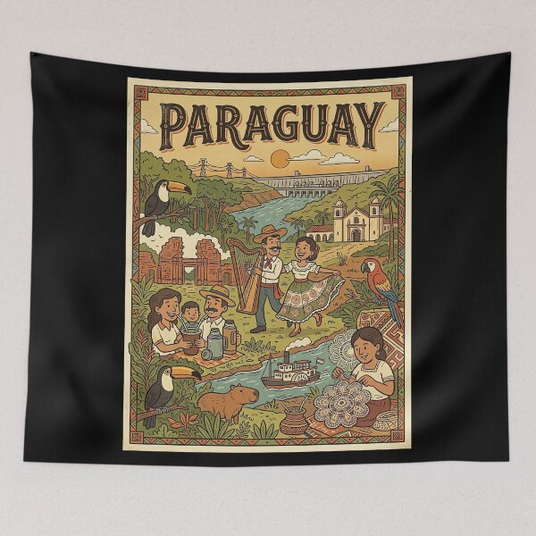 Item preview, Retro Paraguay designed and sold by civomgon.