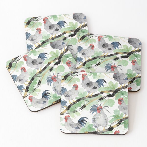 Item preview, Modern Farmhouse Rooster Pattern designed and sold by Thewissal.