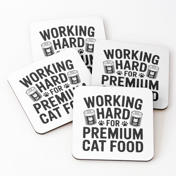 Item preview, Working Hard For Premium Cat Food designed and sold by theartfulaspie.