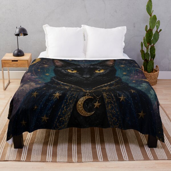 Item preview, Mystical Black Cat Portrait designed and sold by Charisma Enigma.