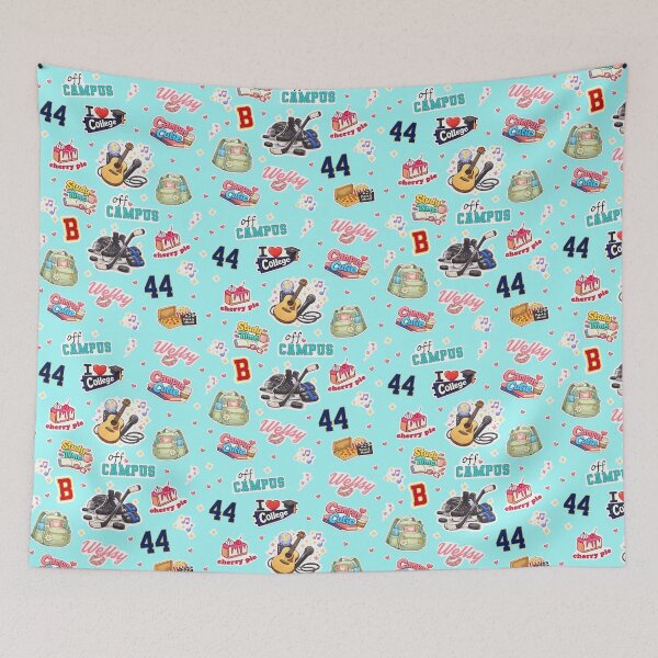 Item preview, Off Campus Aesthetic Pattern Blue designed and sold by tanjica.