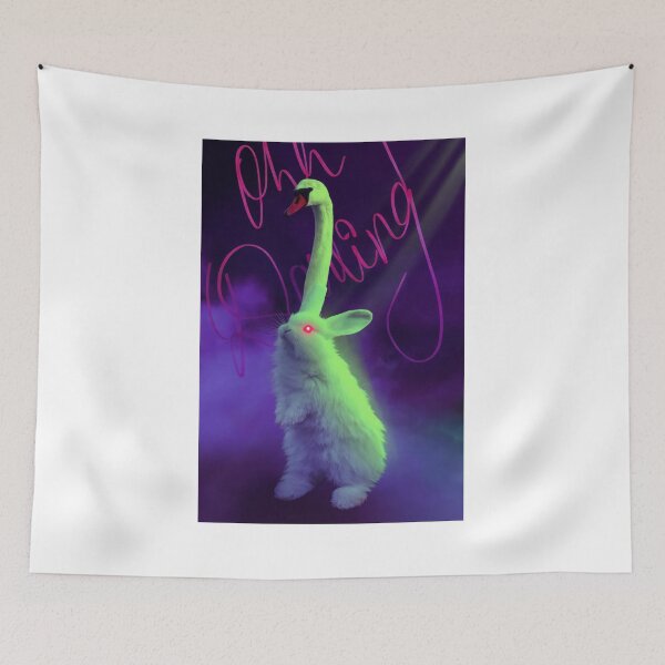 Item preview, Surreal Glowing Bunny Swan Hybrid - Oh Darling designed and sold by y2kponyclub.