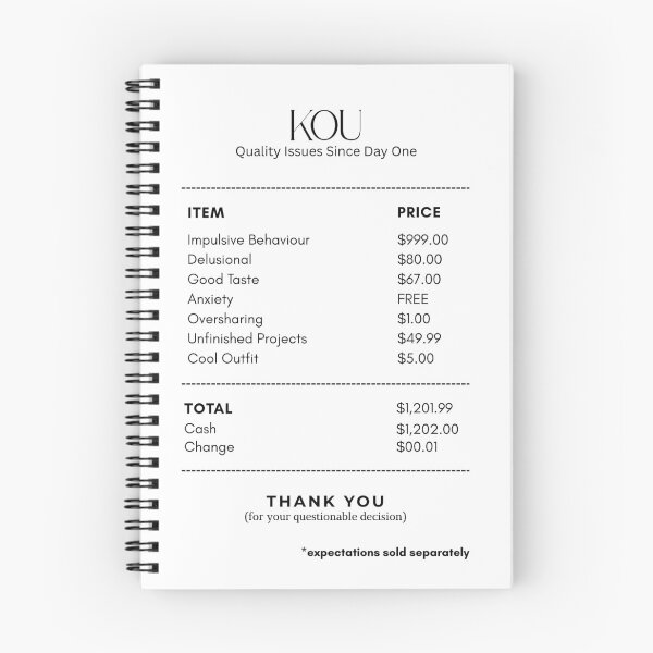 Item preview, Personality Receipt designed and sold by Koukeishi.