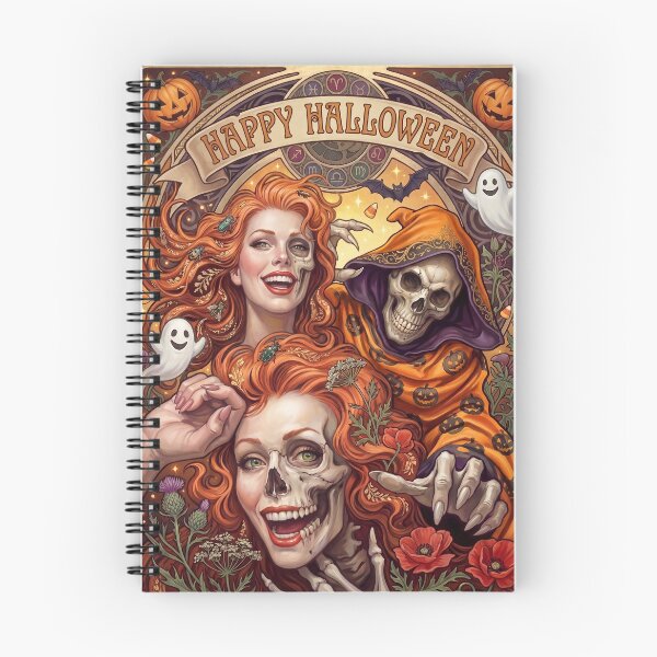 Item preview, Happy Halloween • Art Nouveau Spooktacular designed and sold by graficsfx.