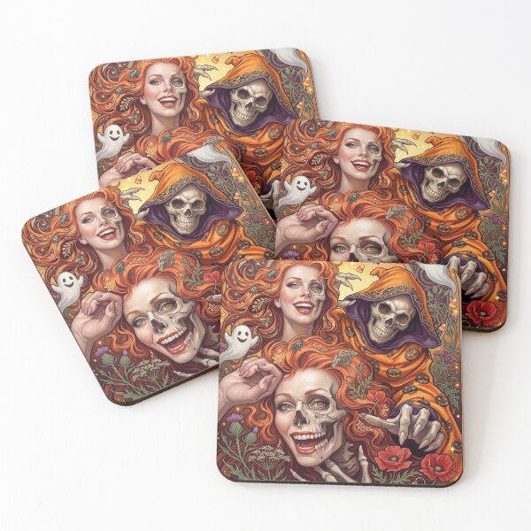 Item preview, Happy Halloween • Art Nouveau Spooktacular designed and sold by graficsfx.