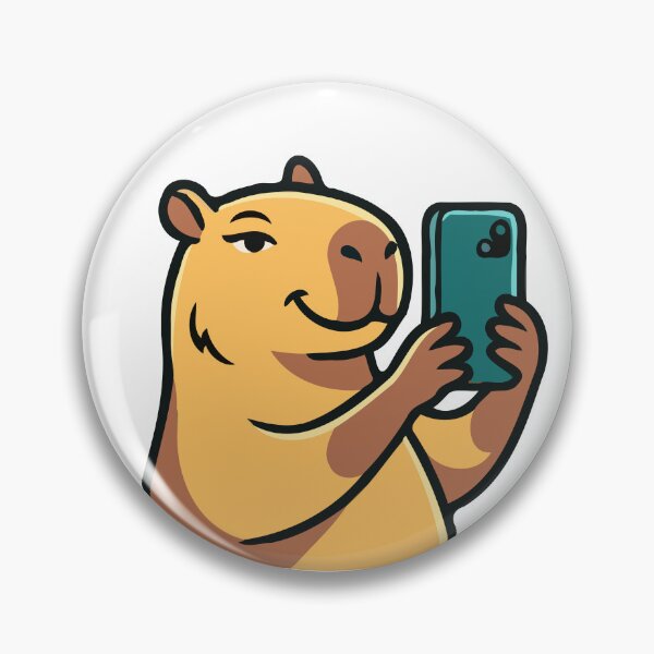 Item preview, Vain Capybara - Selfie Phone Sticker Pack Tee designed and sold by RedStreamStudio.