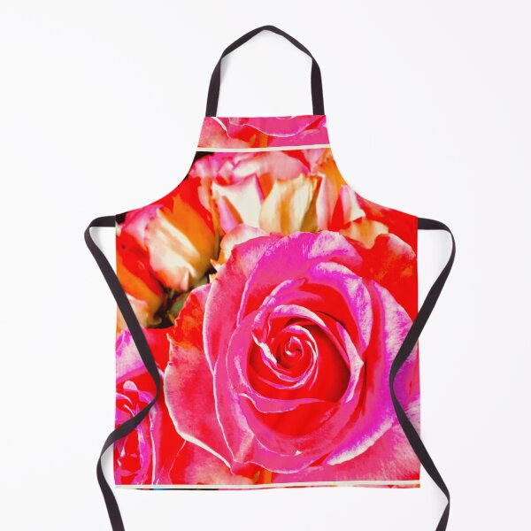 Item preview, Vivid Hot Pink Rose Blossom Bouquet Close Up designed and sold by BalkanBloom.