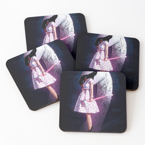 Item preview, Surreal Cult Girl Glowing Moon - Bunny Tribute designed and sold by y2kponyclub.