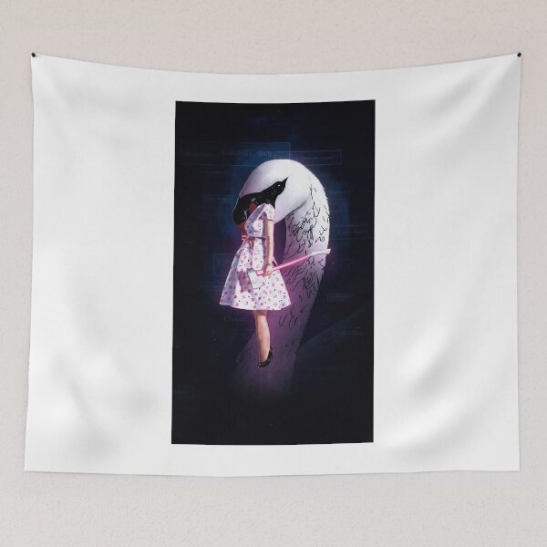 Item preview, Surreal Cult Girl Glowing Moon - Bunny Tribute designed and sold by y2kponyclub.
