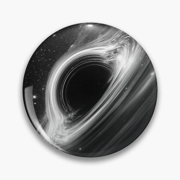 Item preview, Monochrome Black Hole Event Horizon Scifi Space Art designed and sold by lematworks.