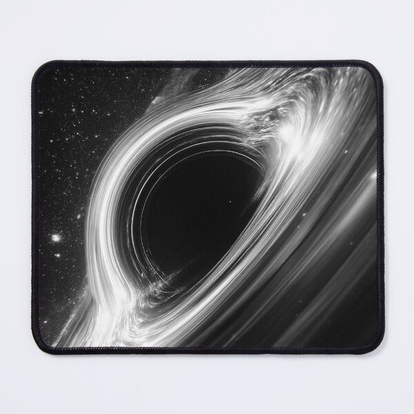 Item preview, Monochrome Black Hole Event Horizon Scifi Space Art designed and sold by lematworks.