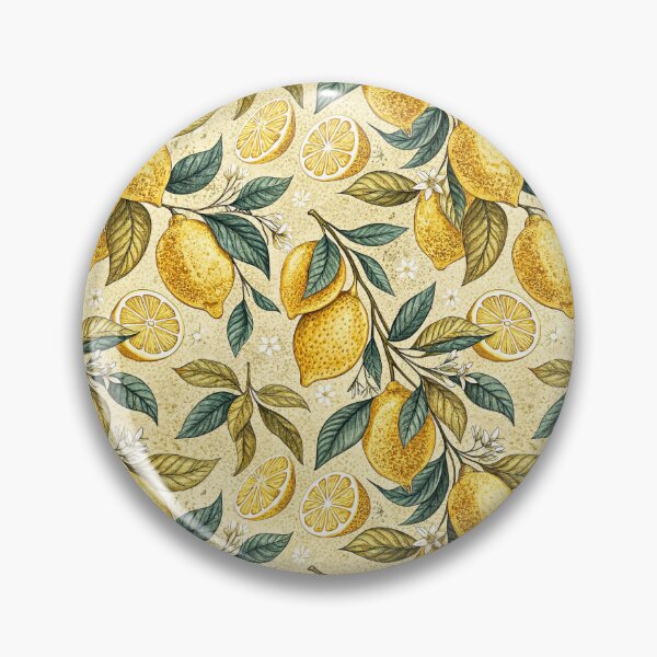 Item preview, Vintage Lemon Grove Botanical Pattern designed and sold by Storybook Botanica.