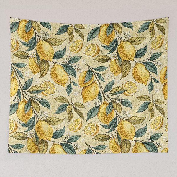 Item preview, Vintage Lemon Grove Botanical Pattern designed and sold by Petal & Pattern Co.
