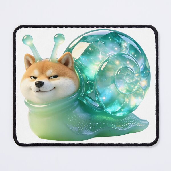 Item preview, Emerald Snail - Funny Dog Imposter (Sassy Meme Edition) designed and sold by ABYSSLAB.