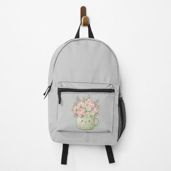 Item preview, Matcha Blooms — Kawaii Cup Daisy Bouquet Cottagecore Art designed and sold by lenalenspod.