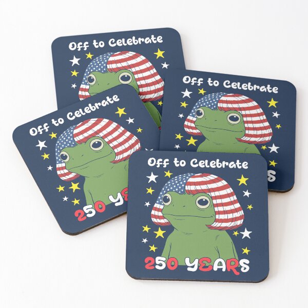 Item preview, Patriotic Frog Off to Celebrate USA Flag Hair 250 years designed and sold by d247.