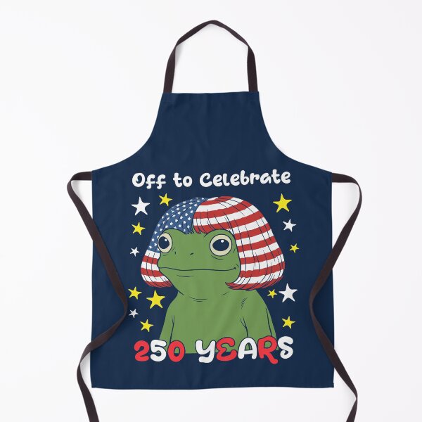 Item preview, Patriotic Frog Off to Celebrate USA Flag Hair 250 years designed and sold by d247.