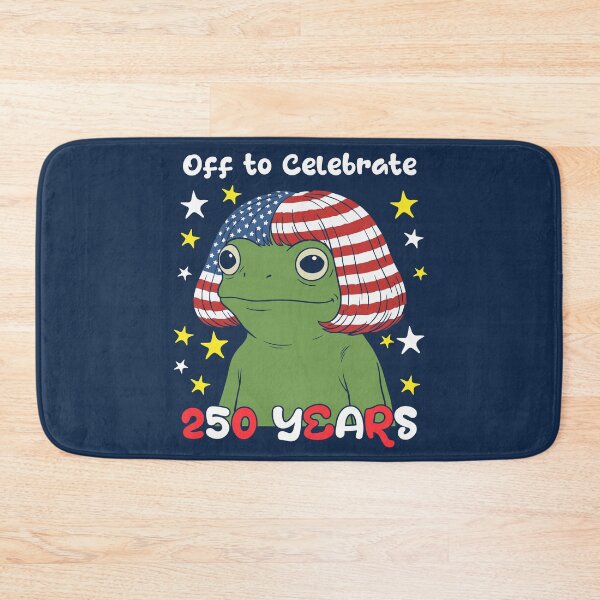 Item preview, Patriotic Frog Off to Celebrate USA Flag Hair 250 years designed and sold by d247.
