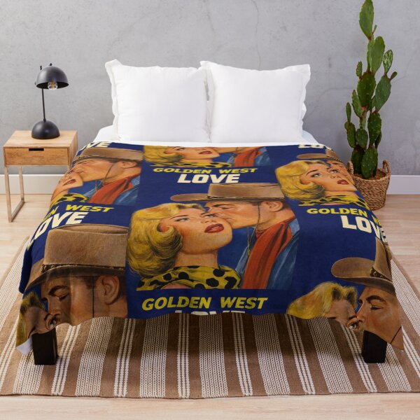 Item preview, Golden West Love – Vintage Western Romance Illustration designed and sold by Analog Aura .