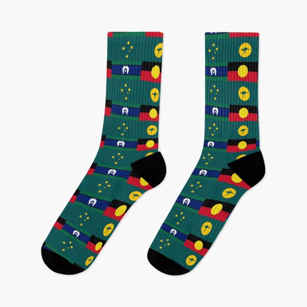 Item preview, Reconciliation, Australia Kangaroo Sun Hybrid Flag, Aboriginal and Torres Strait Islander  designed and sold by Kangaroo Sun.