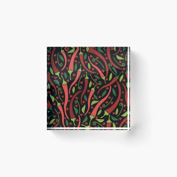 Item preview,   Calabrian Chili Peppers Pipirasta  Black Background designed and sold by Claudia S. Design.
