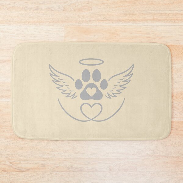 Item preview, Soft Gray Double Heart Paw Print designed and sold by Corvoria.