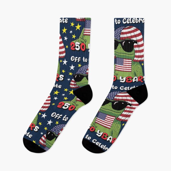 Item preview, Off to Celebrate Patriotic Frog Waving Flag 250 years designed and sold by d247.