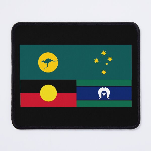Item preview, Reconciliation, Australia Kangaroo Sun Hybrid Flag, Aboriginal and Torres Strait Islander designed and sold by Kangaroo Sun.