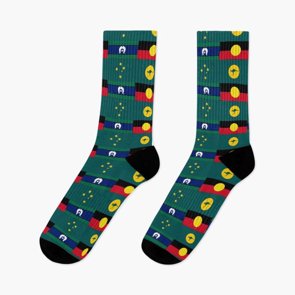 Item preview, Reconciliation, Australia Kangaroo Sun Hybrid Flag, Aboriginal and Torres Strait Islander  designed and sold by Kangaroo Sun.
